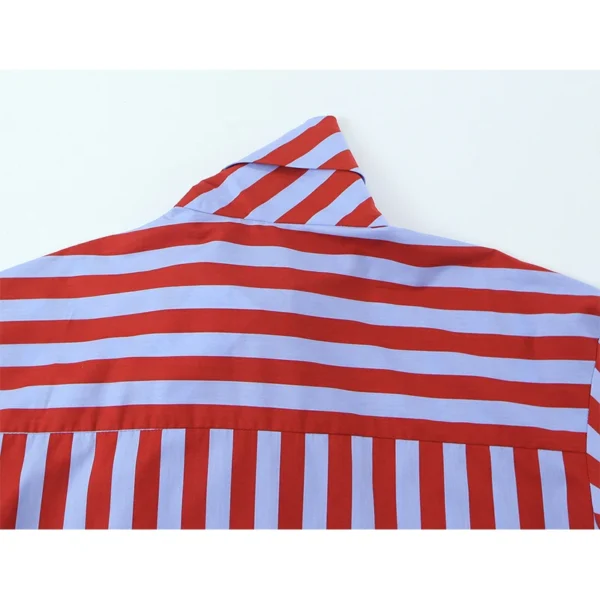 YENKYE 2026 New Women's Striped Shirt With Bow Tie Long Sleeve Loose Casual Blouse Female Fashion Tops