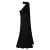 VEITCHE Elegant Women's Soft Silk Satin Long Dress Halter Backless Sleeveless Maxi Dresses Summer Lady Long Ribbon Party Gowns