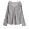 Women's Cardigan New V-neck Long Sleeved Female Shirt Female Jumpers Sun Protection Woman Top Spring Summer Knitted Cardigan