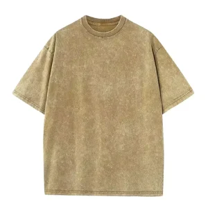 Washed Pure Cotton Short Sleeve T-Shirt Women American Retro Loose Trendy Top Oversize Half Sleeve Breathable Casual Crew Neck