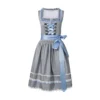 Women's German Dirndl Dress Costumes 2 Pieces for Oktoberfest Carnival Traditional Costume Beer Suit Festive Suit