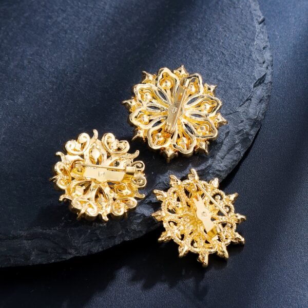 12PCS Fashion Elegant Brooch Set Bridal Wedding Bouquet Decorative Accessories