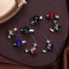 Geometric Rhinestone Mini Brooch Buckle Anti-Exposure Clothing Pin Random Color