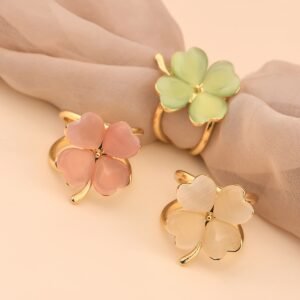 25c2d9b3-76bf-4dd4-8fda-81c5f734242e.jpg 3PCS Minimalist Cat Eye Four-Leaf Clover Scarf Buckle Korean Style Hijab Accessories