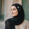 Classic Stylish Scarf Accessory Elegant Muslimah Fashion Brooch