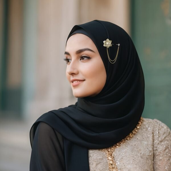 Classic Stylish Scarf Accessory Elegant Muslimah Fashion Brooch
