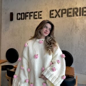 Women's Hand-Crocheted Oversized Autumn & Winter Sweater