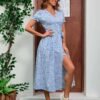 4a3c96ec-c876-4125-bbee-0eacb8fb99ef.jpg Floral Lace-Up Ruffle Maxi Dress