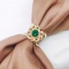 52088e8d-8026-41c8-941b-d21dee9f2cd6.jpg Dark Green Rhinestone Bow Multi-Functional Scarf Buckle Elegant Hijab Shawl Fastener