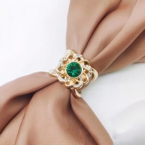 52088e8d-8026-41c8-941b-d21dee9f2cd6.jpg Dark Green Rhinestone Bow Multi-Functional Scarf Buckle Elegant Hijab Shawl Fastener