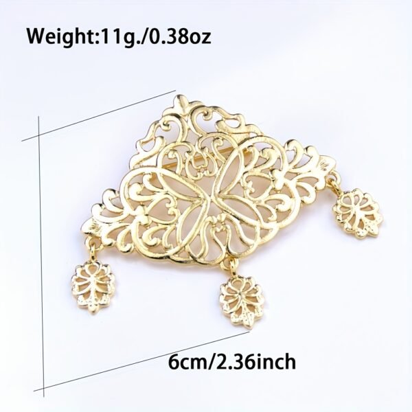 Elegant Middle Eastern Arabic Women Brooch Muslimah Hijab Accessory