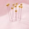 Golden & Silver Long Hijab Pins Middle Eastern Ramadan Scarf Fixation Needles