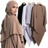 97dc79dc-9435-4829-b1d1-0afbc901048d.jpg Long Muslimah Prayer Hijab with Tie Ready-to-Wear Headscarf for Abaya