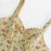 Strapless Floral Print Mini Dress