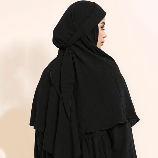 b3bce90e-7da9-4e1b-a282-49ebb91490b6.jpg Long Muslimah Prayer Hijab with Tie Ready-to-Wear Headscarf for Abaya