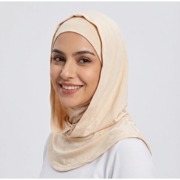 bcc7a816b81c4bde89a7224323b906ae-goods.jpeg Elegant Double-Layer Hooded Headscarf Comfortable Ramadan & Eid Muslimah Hijab