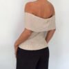 ddaa6713-d6d0-46b2-8b25-4be89de4dfae.jpg Off-Shoulder Blouse with Metallic Button Detail