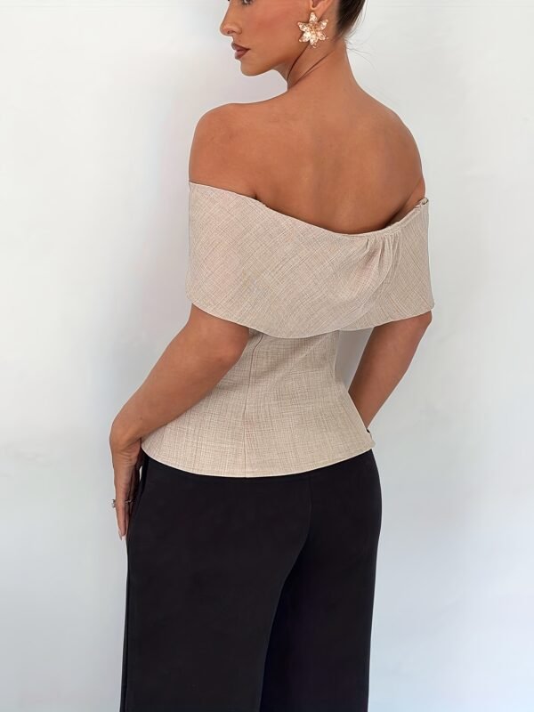 ddaa6713-d6d0-46b2-8b25-4be89de4dfae.jpg Off-Shoulder Blouse with Metallic Button Detail