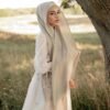e4dd5a27-b5ff-4bc0-8e5b-6e5393f39588.jpg Elegant Ramadan Hijab Headscarf Hat Breathable Elastic Muslim Headwear for Women