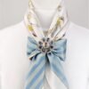 Women Multi-Functional Blue Scarf Clip Elegant Hijab Buckle Accessory