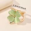 3PCS Minimalist Cat Eye Four-Leaf Clover Scarf Buckle Korean Style Hijab Accessories