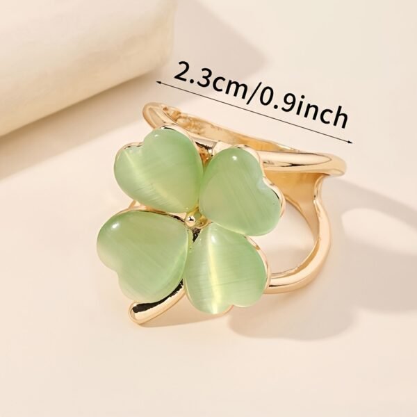3PCS Minimalist Cat Eye Four-Leaf Clover Scarf Buckle Korean Style Hijab Accessories